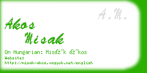 akos misak business card